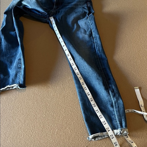 Agolde Sophie Crop Raw Hem Skinny Denim Jeans- 30 - Picture 8 of 13